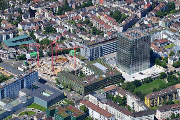 Vergr?sserte Ansicht: Luftbild der Baustelle vom Juni 2019 (Foto: Erich Meyer )