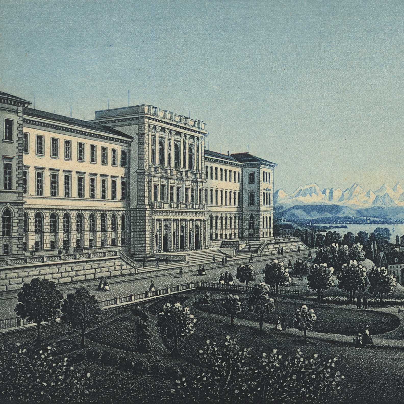 ETH Zürich, Hauptgebäude, historische Aufnahme