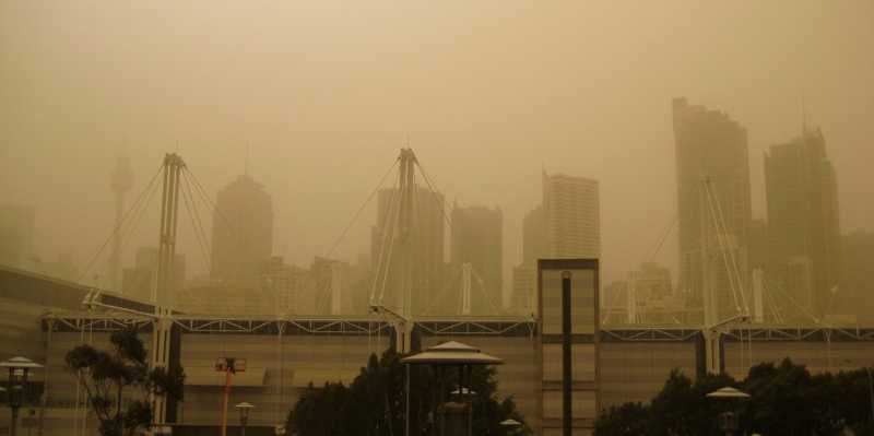 Vergr?sserte Ansicht: Sidney in a dust storm