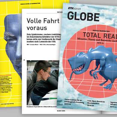 Collage: Der neue Look des Magazins Globe