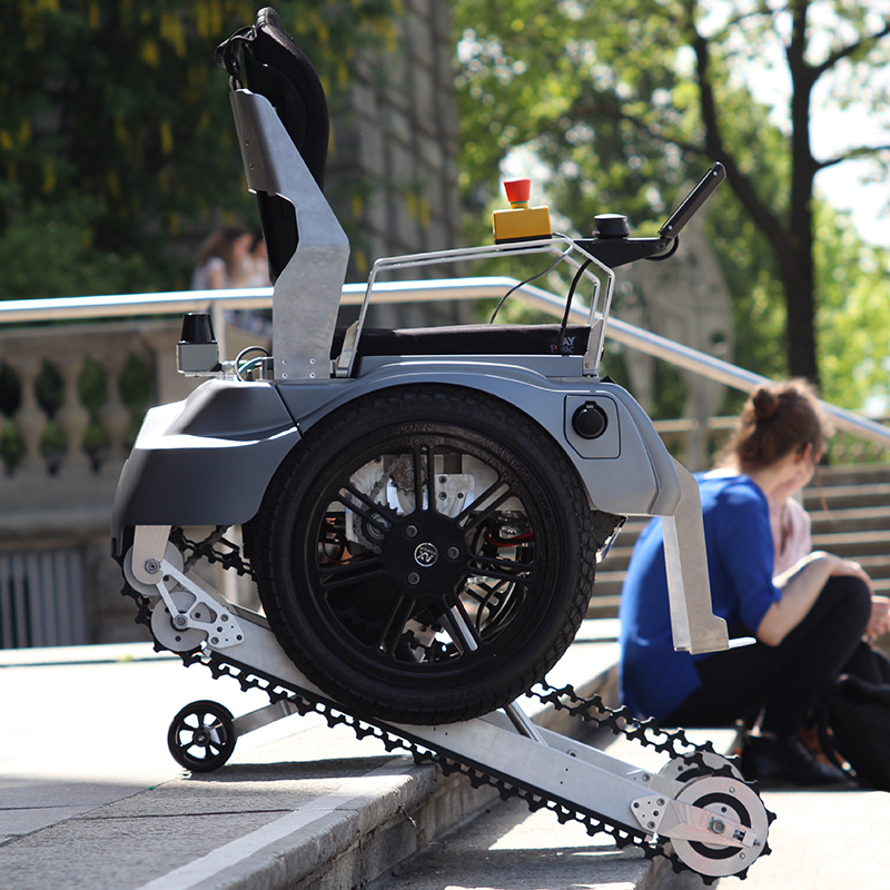 Vergr?sserte Ansicht: Rollstuhl Scalevo (Foto: ETH Zürich / Scalevo)