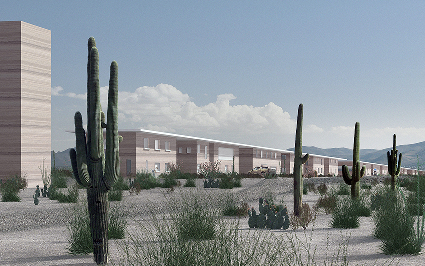 Vergr?sserte Ansicht: Housing for a desert research center