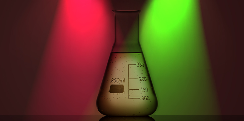 Vergr?sserte Ansicht: Die Forschenden veränderten die Bakterien so, dass sie auf rotes und grünes Licht reagieren (Symbolbild). (Bild: Colourbox)