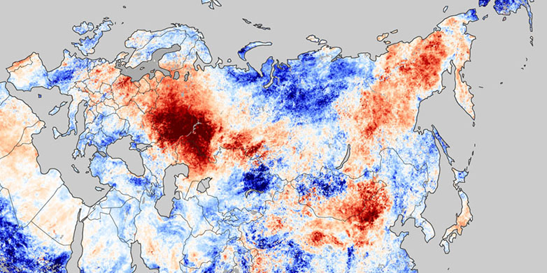 Vergr?sserte Ansicht: Wetteranomalie Russland 2010