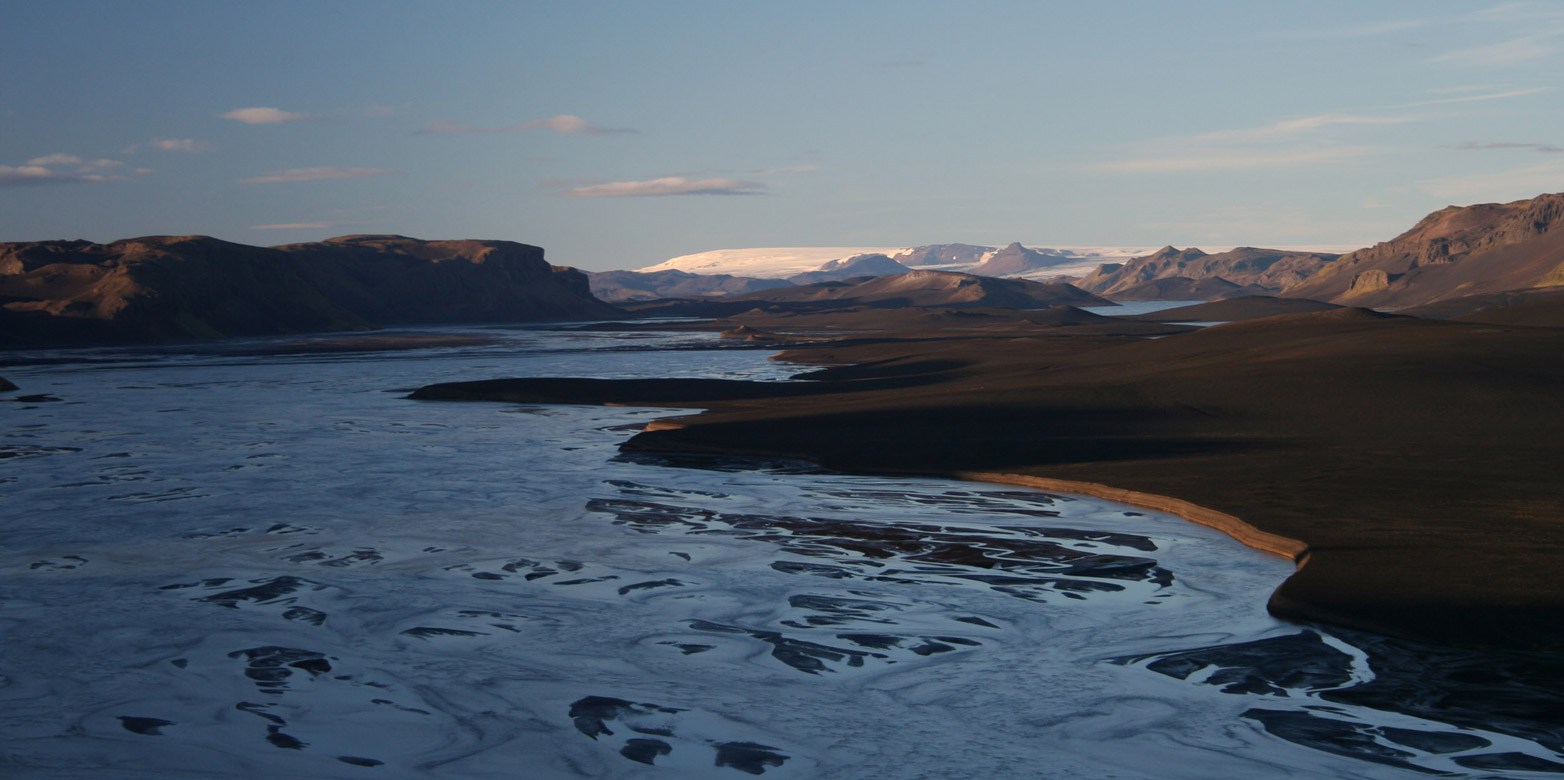 Vergr?sserte Ansicht: Ein Gletscherfluss beim Vatnajökull, Island. 