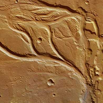 Flusstaeler auf Mars
