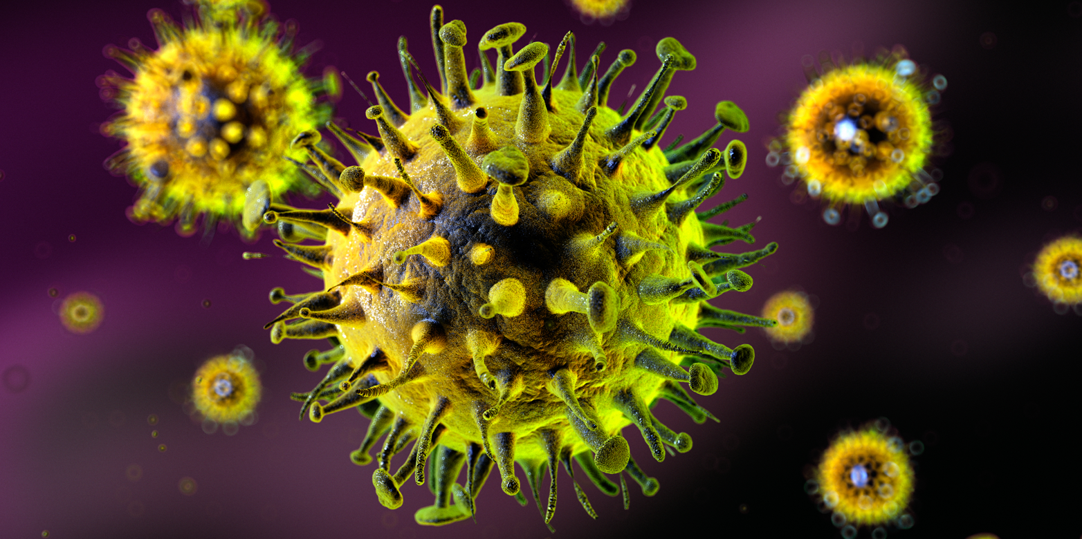Visualisierung Grippenviren