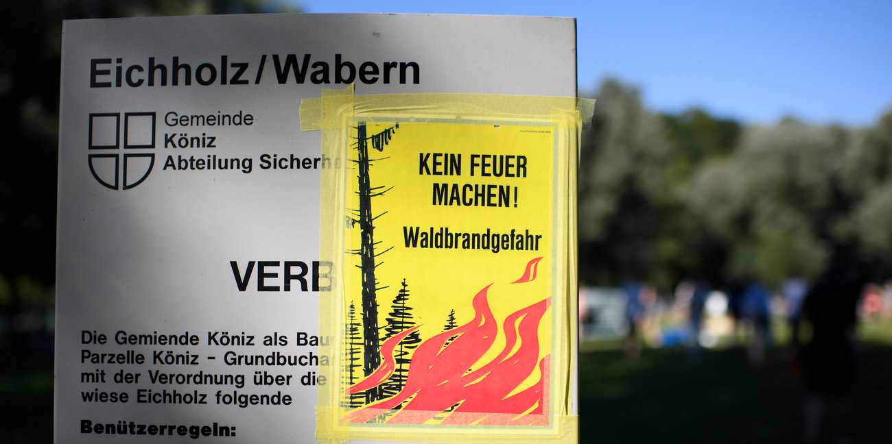 Striktes Feuerverbot im Freien prägte auch dieses Jahr den Schweizer Sommer, der überaus trocken und auch heiss war.