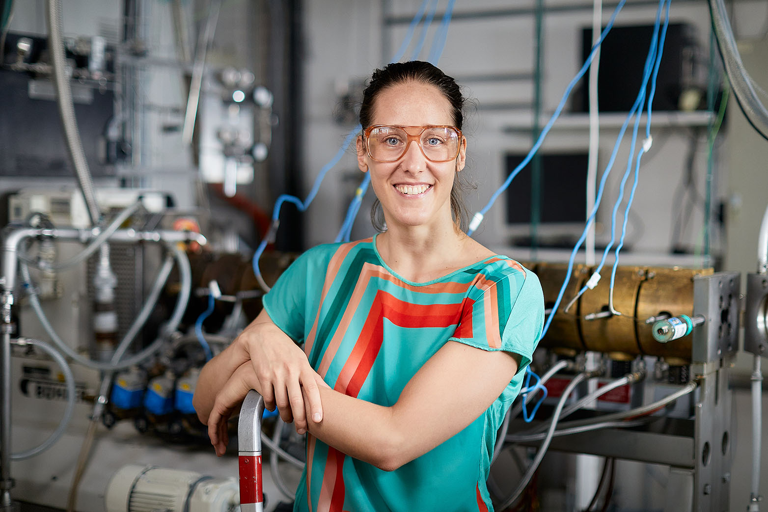 Zuzana Sediva möchte aus Bioabfall Kunststoffschäume herstellen. ( Foto: Stefan Weiss, partners in GmbH / ETH Zürich)