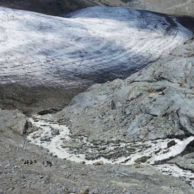 Morteratsch- und Pers-Gletscher