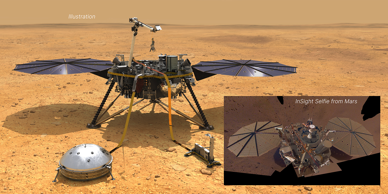 Vergr?sserte Ansicht: Insight-Sonde auf dem Mars