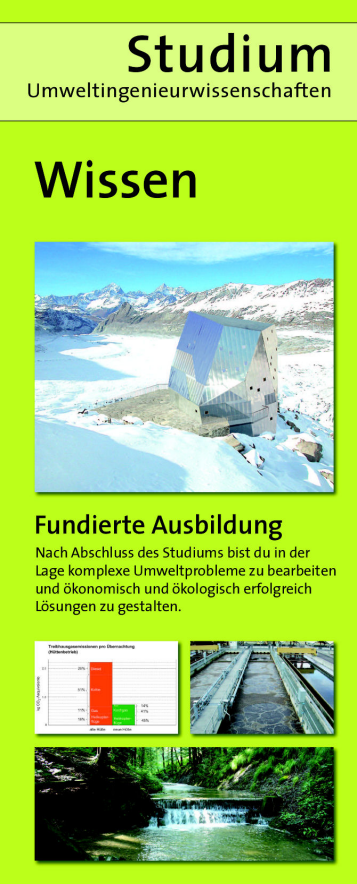 Vergr?sserte Ansicht: Studium Umweltingenieurwissenschaften der ETH Zürich: Thema "Wissen - fundierte Ausbildung"