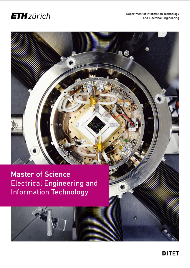 Titelseite der Broschüre über das Masterstudium in Master Elektrotechnik und Informationstechnologie