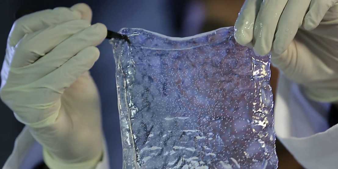 Video Improved wound healing by structured cellulose patches